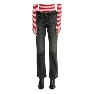 Levi's Jeans, Dames, Grijs, W26 L32, Denim, Wedgie Boot Flare Jeans