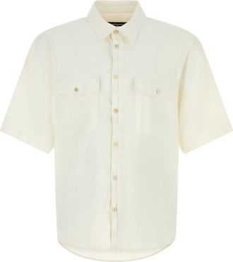 Dsquared2 White Linen Shirt