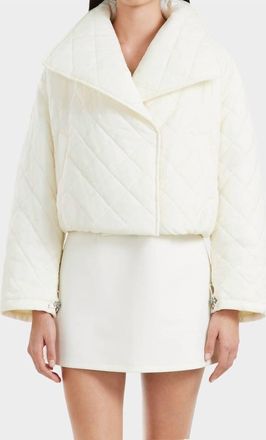 Rudsak Kalee Quilted Short Coat In Vanilla