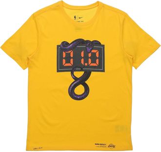 Nike DRI-FIT Kobe Black Short Sleeve Yellow CV0092-728