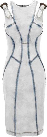 Versace Jeans Couture Abito con fibbia - Blu
