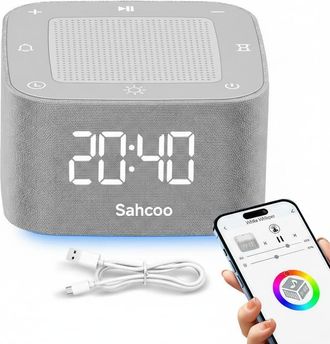 OEM Dispositivo 3 En 1 Con Ruido Blanco Para Dormir Mejor: Altavoz Bluetooth, Despertador, Relajantes Sonidos De La Naturaleza (sin Repetici&oacute;n), Ayuda Par