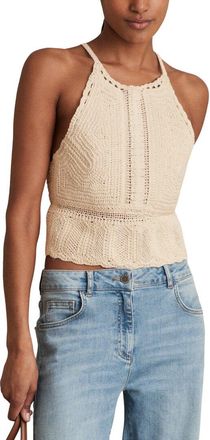 Reiss May Crochet Top