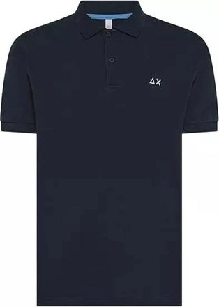 Sun 68 Basic S/S Polo - Heren - Polos - Blauw - L - Katoen - Tops