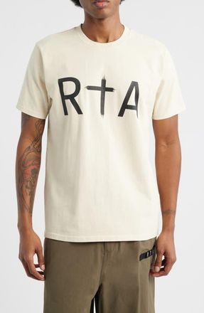 Rta Liam Logo Graphic T-Shirt in Sand Black at Nordstrom, Size Xxx-Large