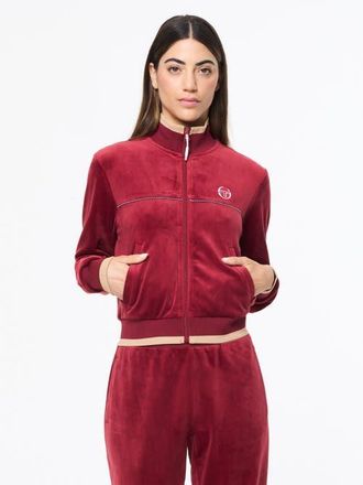 Sergio Tacchini Leta Velour Jacket in Rhubarb at Nordstrom, Size Xx-Large