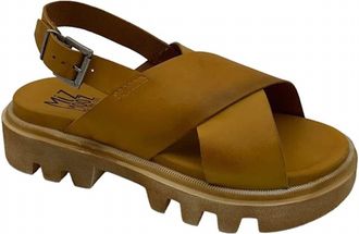 Miz Mooz Womens Pacific Leather Sandal In Ochre