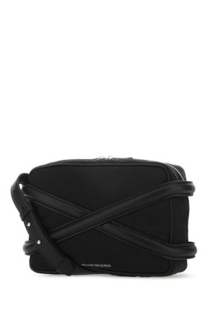 Alexander McQueen Mens Black Nylon Harness Crossbody Bag 1000 Borse A Tracolla