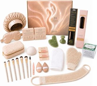 Sun & Sia Calendario de adviento belleza, 24 accesorios de cuidado y cabello