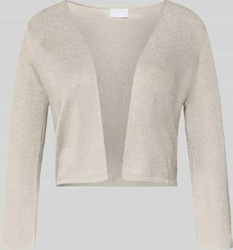 Jake*s Regular Fit Bolero aus Viskose-Mix in Strick-Optik in Sand, Gr&ouml;&szlig;e 32