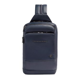 Piquadro Tassen, Heren, Blauw, ONE Size, Leer, Personaliseerbare borsttas voor i Pad