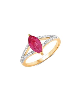Diana M. Jewels 14K 1.58 Ct. Tw. Diamond & Ruby Ring