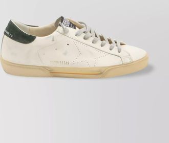 Golden Goose super star leather sneakers with vintage treatment