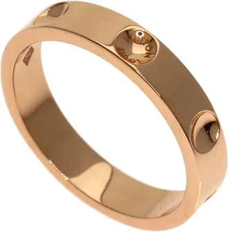 Louis Vuitton Pink Gold (18K) Band Ring (Pre-Owned)