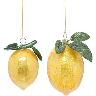 Mark Roberts Sparkled Lemon Ornament, Set of 6 in Yellow at Nordstrom