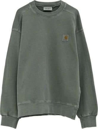 Carhartt Work in Progress Hoodies & sweatvesten, Heren, Groen, S, Katoen, Ballon Fit Sweatshirt in Katoen Jersey