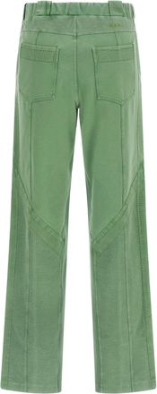 The Attico Womens Bicolor Cotton Casual Pants
