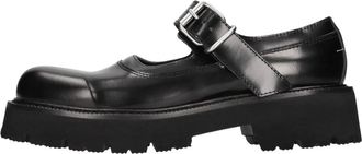 Maison Margiela Mary Jane Court Shoe - Dames - Platte Schoenen - Zwart - 40 EU - Leer - Schoenen
