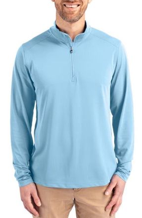 Cutter & Buck Virtue Piqu&eacute; Recycled Blend Quarter Zip Pullover in Atlas at Nordstrom, Size Xxx-Large