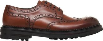 Green George Brogue Veterschoenen - Heren - Veterschoenen - Bruin - 42 1/2 EU - Leer - Schoenen