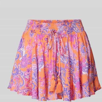 Guess Skort mit Smok-Details in Apricot, Gr&ouml;&szlig;e L