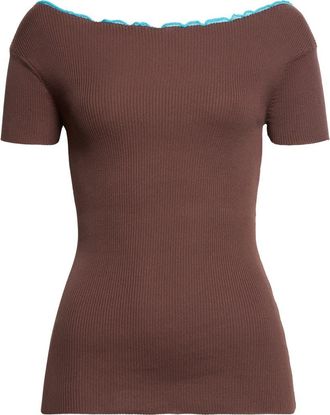 Paloma Wool Sonbou Cotton Rib Sweater in 323 - Brown at Nordstrom, Size X-Small