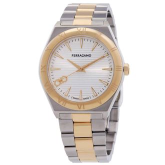 Ferragamo Vega Upper East Quartz Silver Dial Mens Watch SFKV00223
