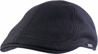 Wigens Mens Melton Wool Pub Cap In Black