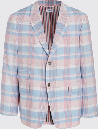 Thom Browne Blazer monopetto Thom Browne in cotone check