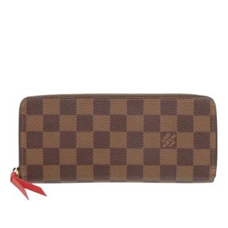 Louis Vuitton Pre-owned Wallets, female, Brown, Size: ONE SIZE Pre-owned Damier Ebene Zip Around Wallet