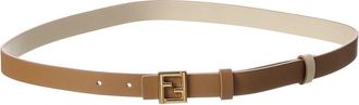 Fendi Fendi Ff Reversible Leather Belt