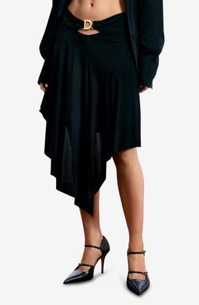 Desigual Asymmetric Skirt in Black at Nordstrom, Size X-Small