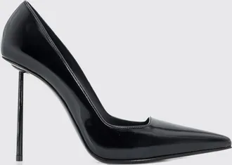 Le Silla D&eacute;collet&eacute; Amelia in pelle verniciata con tacco alto a spillo