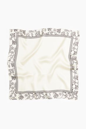 H&M Bedrucktes Seidentuch - Beige