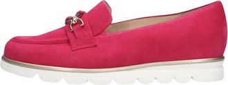 Hassia Fuchsia Suede Loafers Pisa Style - Dames - Loafers - Roze - 38 EU - Leer - Schoenen