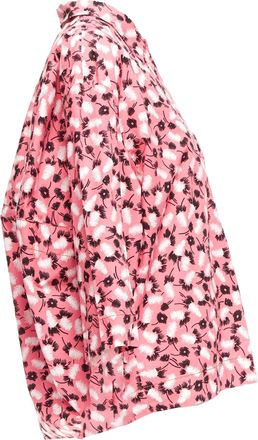 Marni cotton feather print boxy shirt