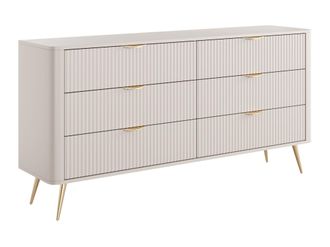 Mirjan24 C&oacute;moda Versoe 102, Beige, Con Cajones, N&uacute;mero De Cajones: 0, 82x164x38cm