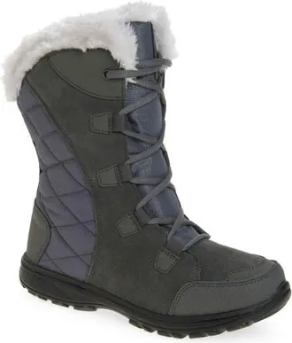 Columbia Ice Maiden II Waterproof Faux Fur Lined Boot in Dove/stratus at Nordstrom, Size 6