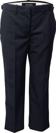 Isabel Marant Cropped Tailored Trousers in Black Wool