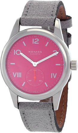NOMOS Glash&uuml;tte Club Campus Hand Wind Deep Pink Dial Unisex Watch 711