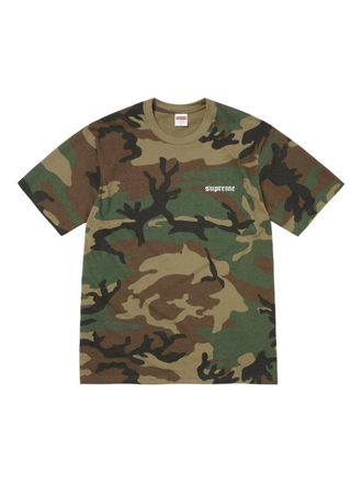 SUPREME T-shirt mimetica - Verde