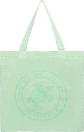 Vilebrequin Bolso Tote de Lino con Tinte Mineral Tortue - Bags - unisex - Verde - ONE SIZE