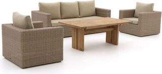 Intenso Furniture Intenso Carpino/ROUGH-L dining loungeset 4-delig