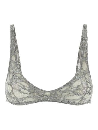 The Attico lace bralette - Grey