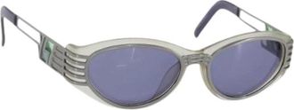 Saint Laurent Pre-owned Accessories, female, Gray, Size: ONE SIZE Pre-owned Vintage Sunglasses