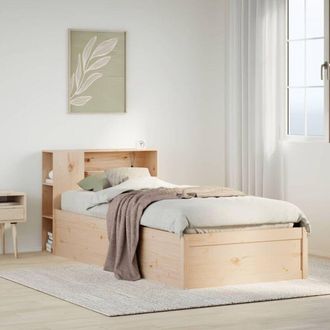 vidaXL Vidaxl - Estructura De Cama Sin Colch&oacute;n Madera Maciza De Pino 90x190 Cm