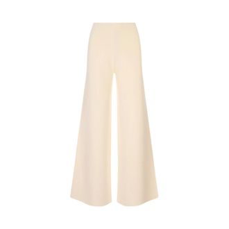 Max Mara Wide Trousers, female, Beige, Size: S Strillo Trousers