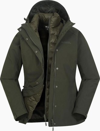 Mountain Warehouse Womens Mountain Warehouse Womens/Ladies Alaskan 3 in 1 Padded Jacket - Green - Size: 20