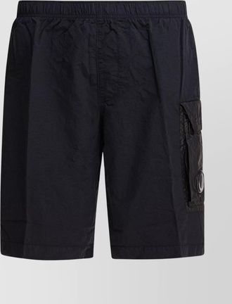 C.P. Company textured cargo swimsuit elastic waistband