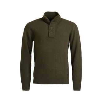 Barbour Essential Patch Half Zip - Knitwear - Hombre - Verde - S